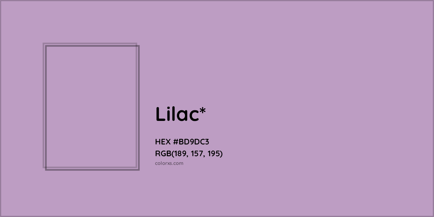 HEX #BD9DC3 Color Name, Color Code, Palettes, Similar Paints, Images
