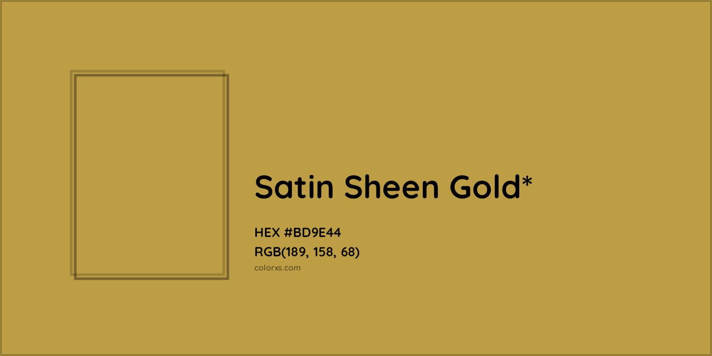 HEX #BD9E44 Color Name, Color Code, Palettes, Similar Paints, Images
