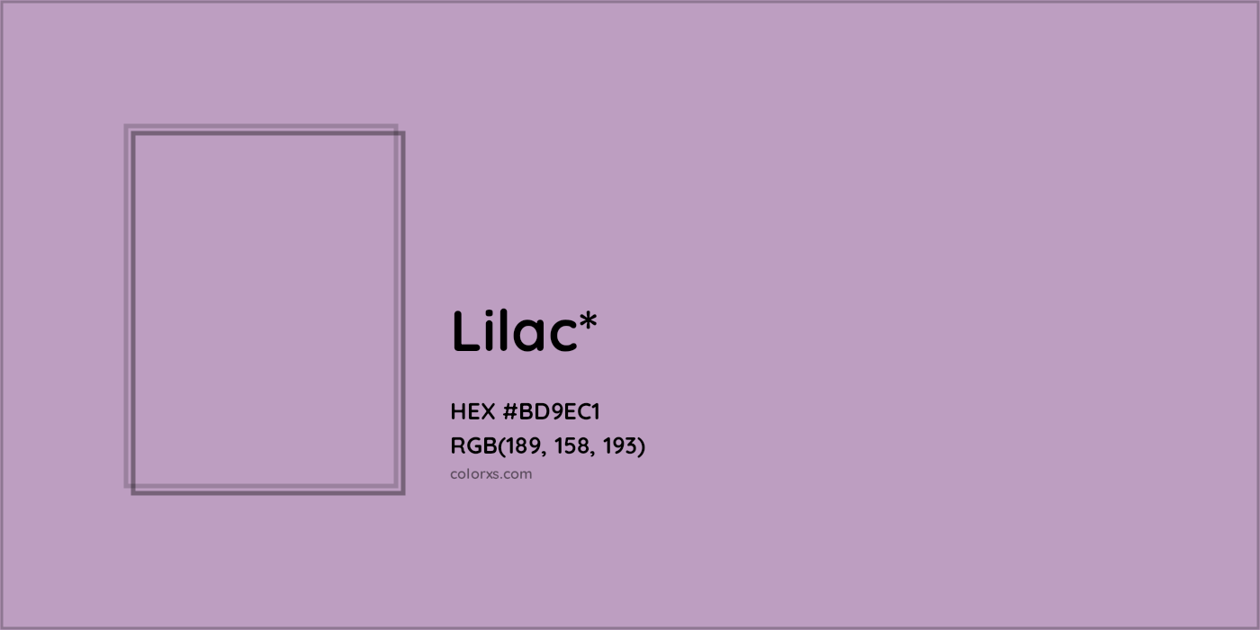 HEX #BD9EC1 Color Name, Color Code, Palettes, Similar Paints, Images