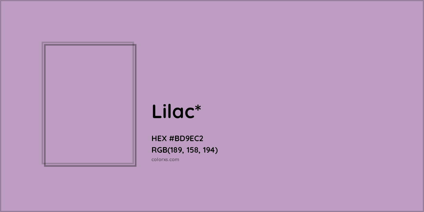 HEX #BD9EC2 Color Name, Color Code, Palettes, Similar Paints, Images