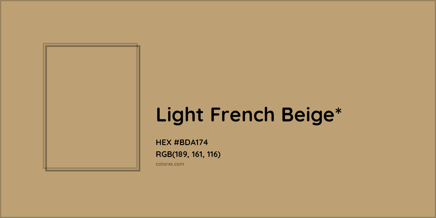 HEX #BDA174 Color Name, Color Code, Palettes, Similar Paints, Images