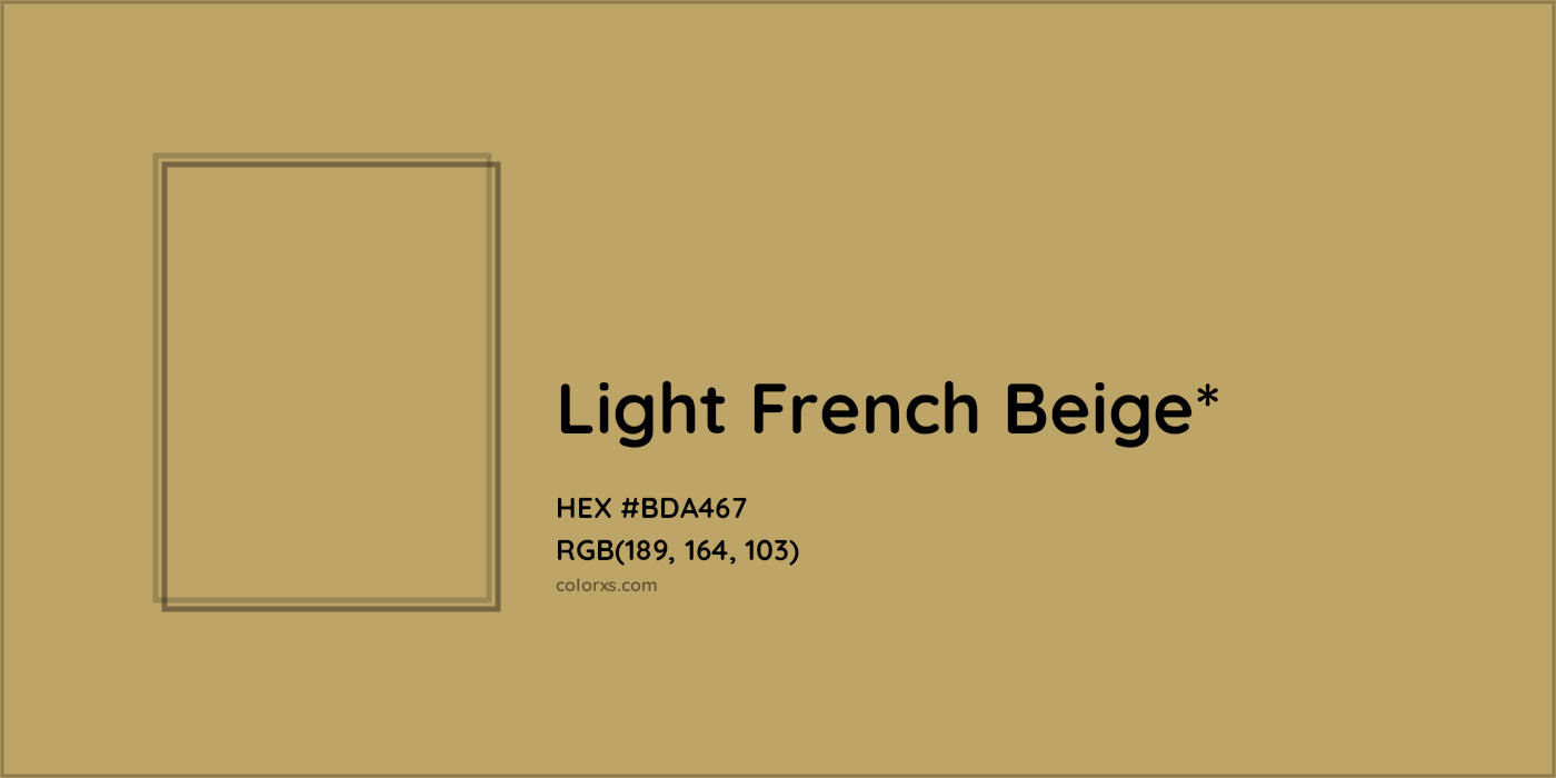 HEX #BDA467 Color Name, Color Code, Palettes, Similar Paints, Images