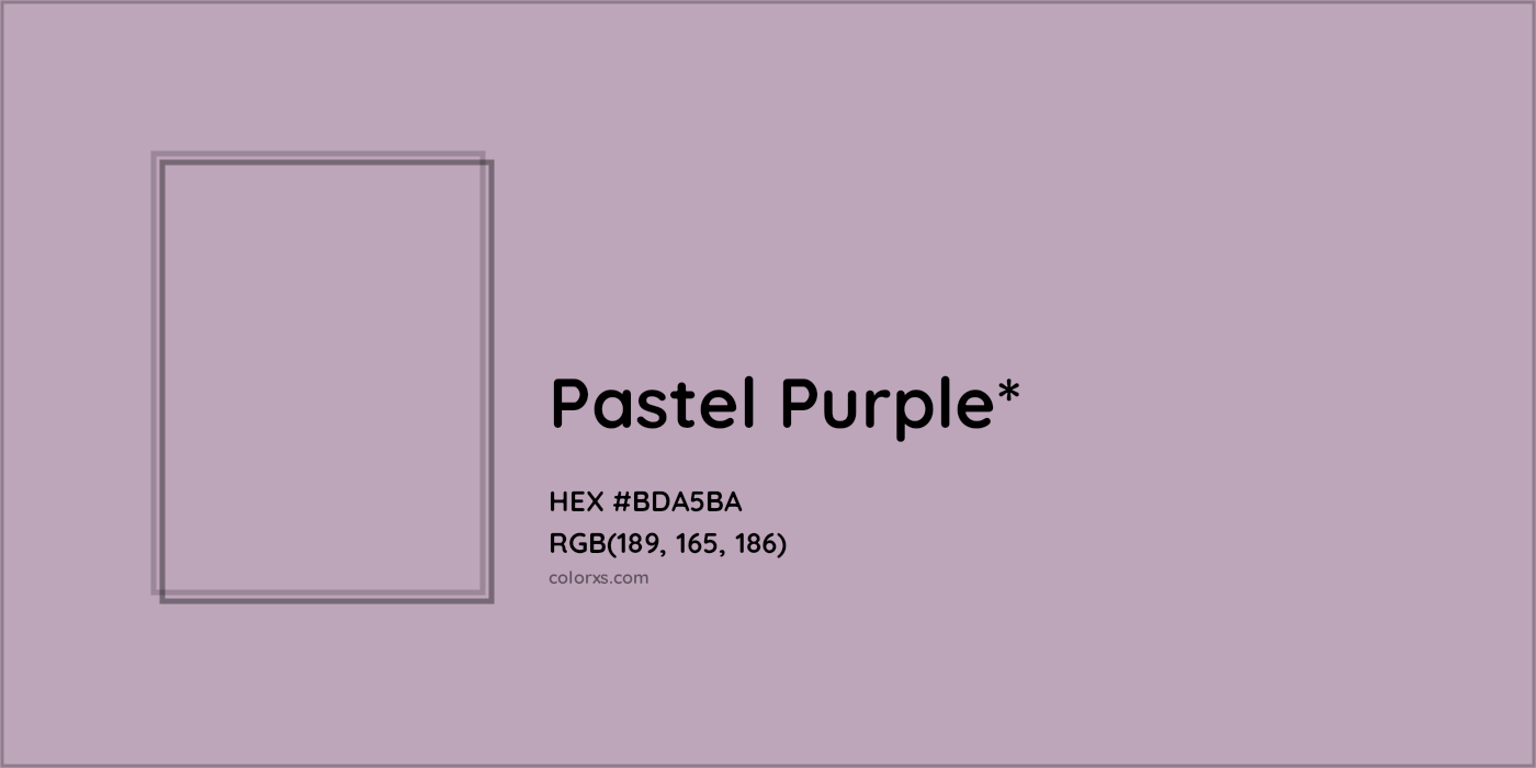 HEX #BDA5BA Color Name, Color Code, Palettes, Similar Paints, Images