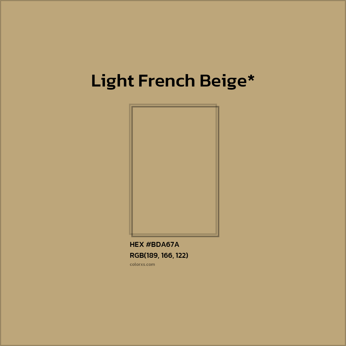 HEX #BDA67A Color Name, Color Code, Palettes, Similar Paints, Images