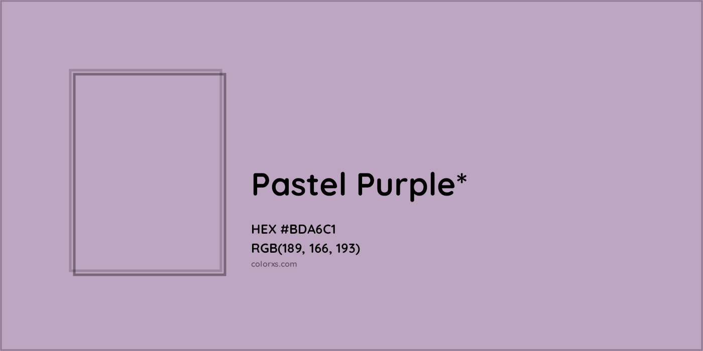 HEX #BDA6C1 Color Name, Color Code, Palettes, Similar Paints, Images