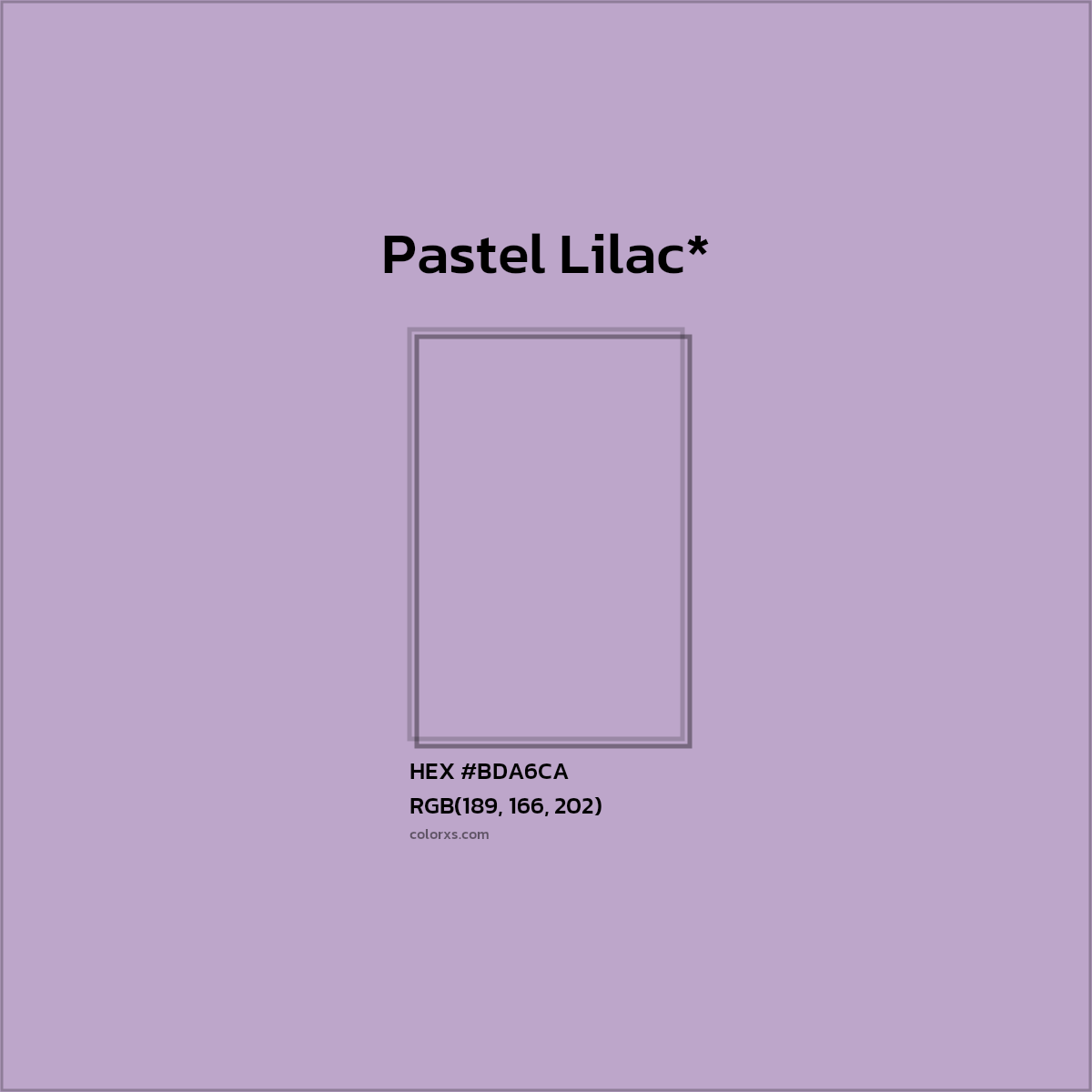 HEX #BDA6CA Color Name, Color Code, Palettes, Similar Paints, Images