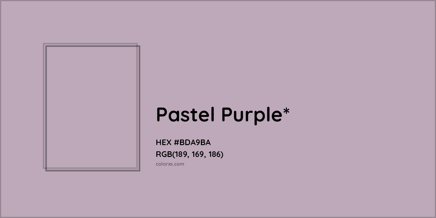 HEX #BDA9BA Color Name, Color Code, Palettes, Similar Paints, Images