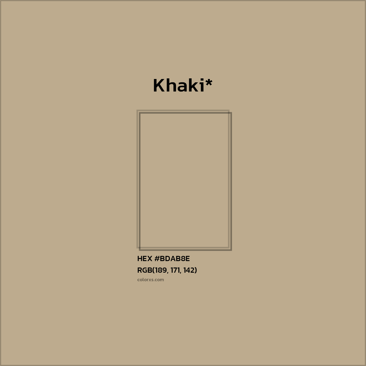 HEX #BDAB8E Color Name, Color Code, Palettes, Similar Paints, Images