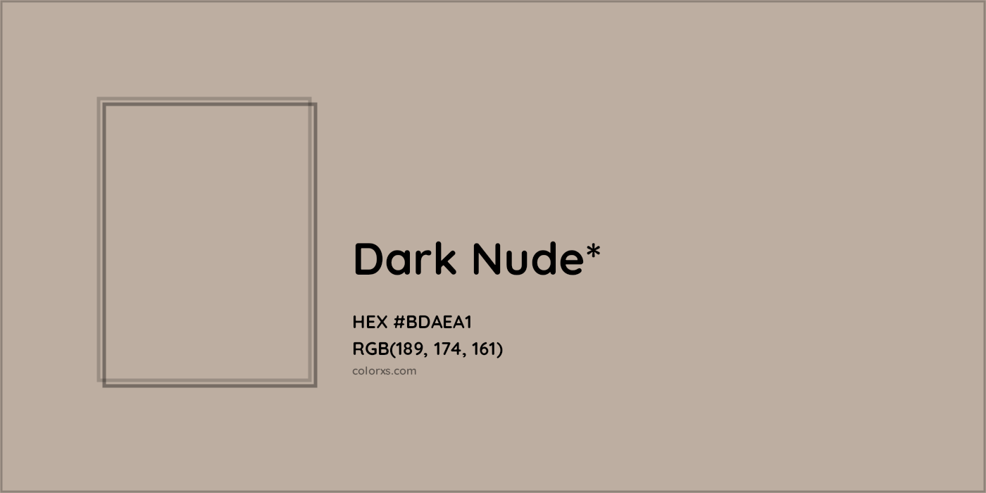 HEX #BDAEA1 Color Name, Color Code, Palettes, Similar Paints, Images