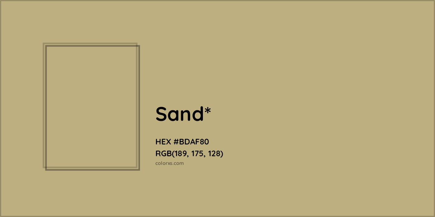 HEX #BDAF80 Color Name, Color Code, Palettes, Similar Paints, Images