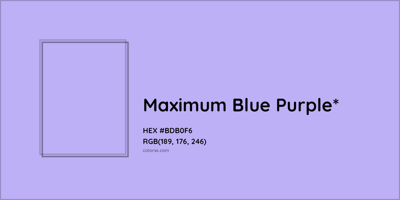 HEX #BDB0F6 Color Name, Color Code, Palettes, Similar Paints, Images
