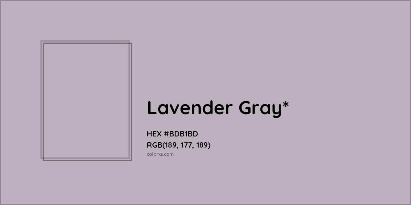 HEX #BDB1BD Color Name, Color Code, Palettes, Similar Paints, Images