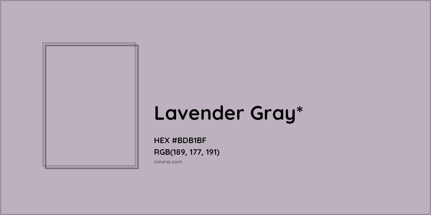 HEX #BDB1BF Color Name, Color Code, Palettes, Similar Paints, Images