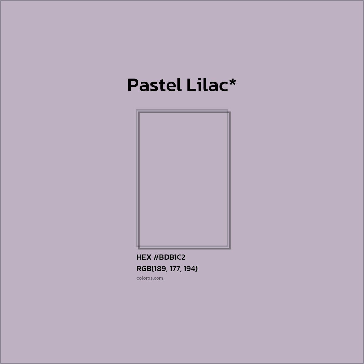 HEX #BDB1C2 Color Name, Color Code, Palettes, Similar Paints, Images