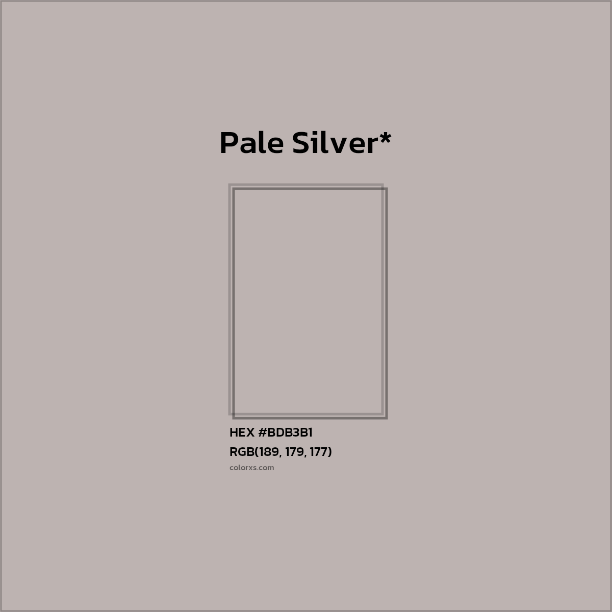 HEX #BDB3B1 Color Name, Color Code, Palettes, Similar Paints, Images