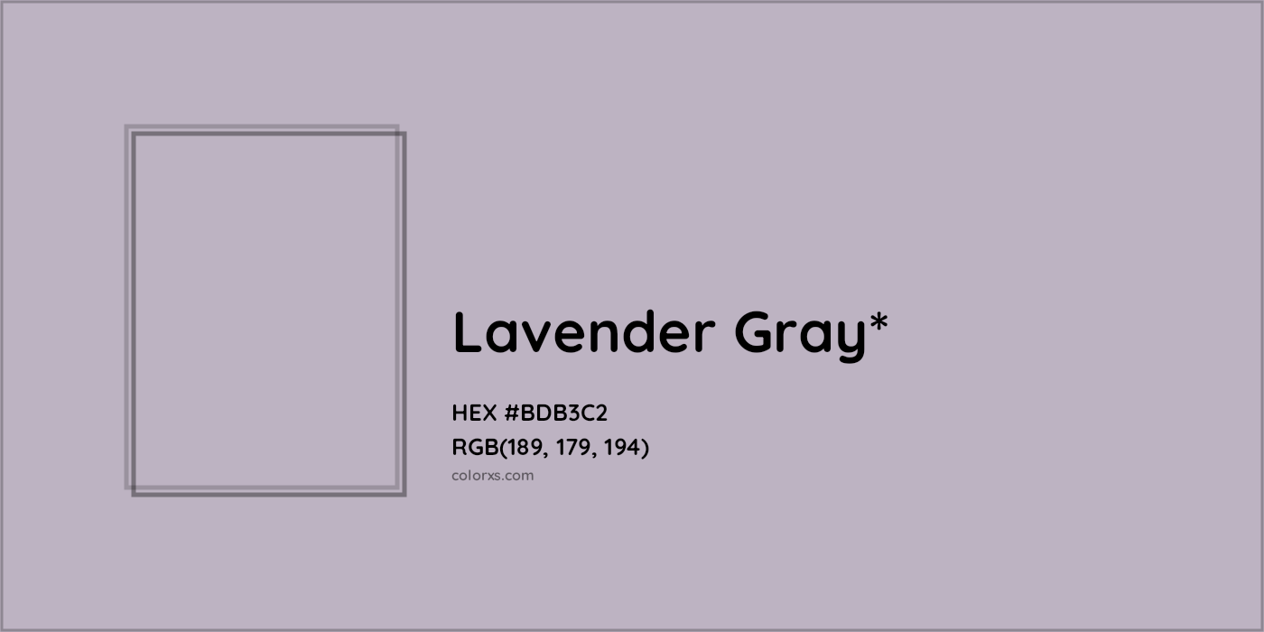 HEX #BDB3C2 Color Name, Color Code, Palettes, Similar Paints, Images