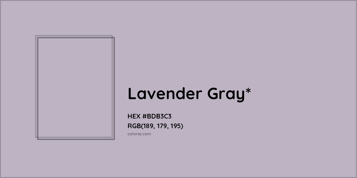 HEX #BDB3C3 Color Name, Color Code, Palettes, Similar Paints, Images