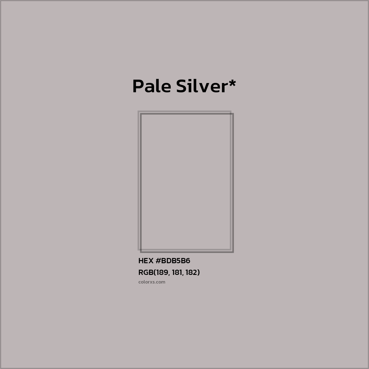 HEX #BDB5B6 Color Name, Color Code, Palettes, Similar Paints, Images