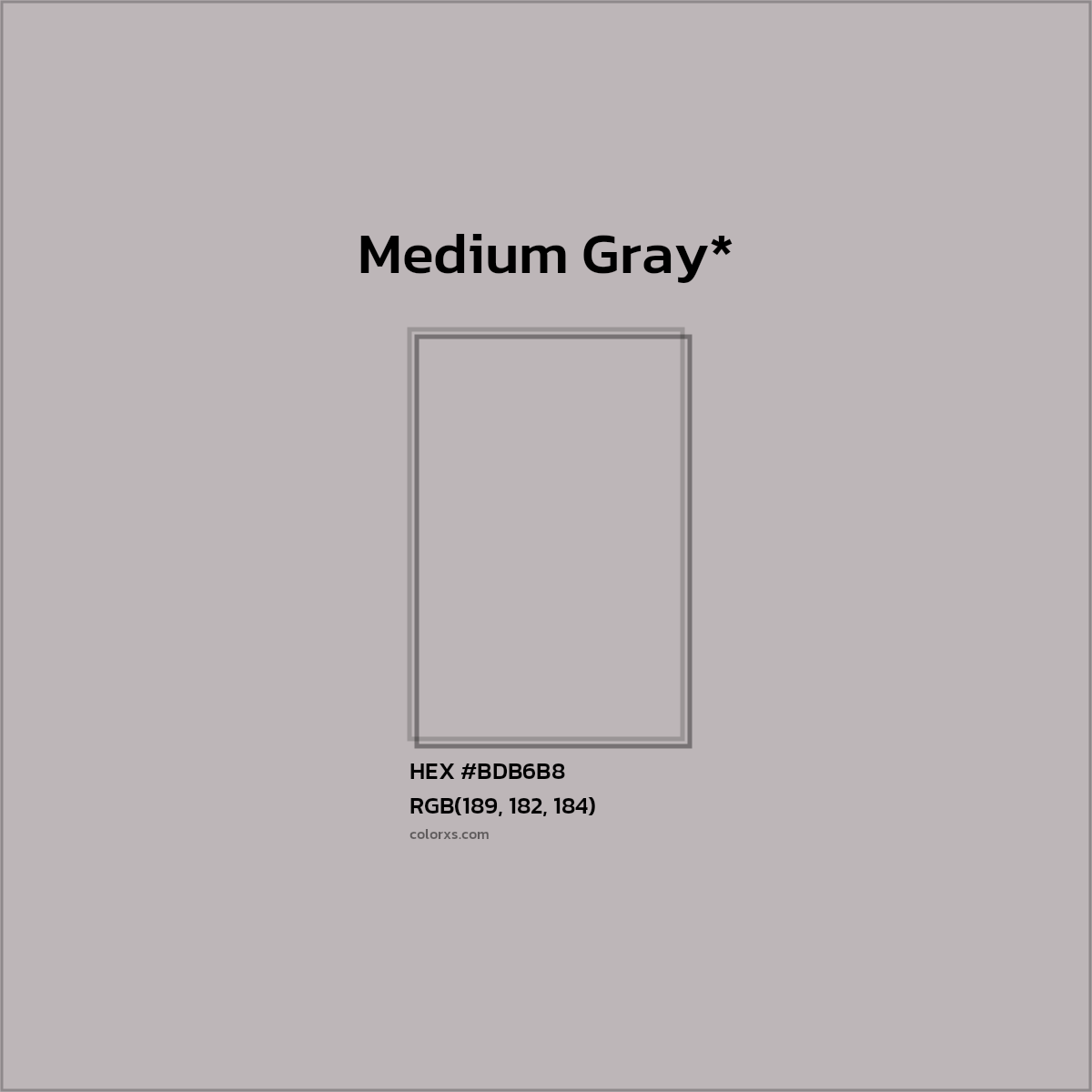 HEX #BDB6B8 Color Name, Color Code, Palettes, Similar Paints, Images