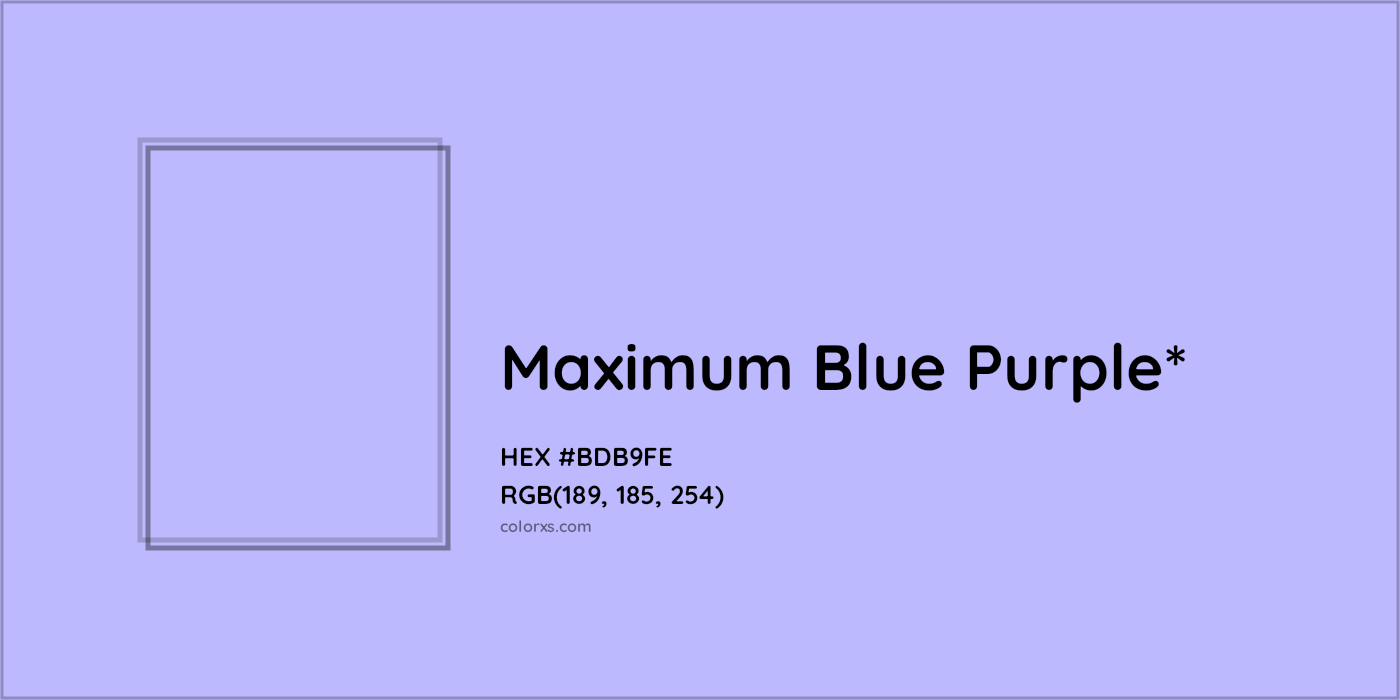 HEX #BDB9FE Color Name, Color Code, Palettes, Similar Paints, Images