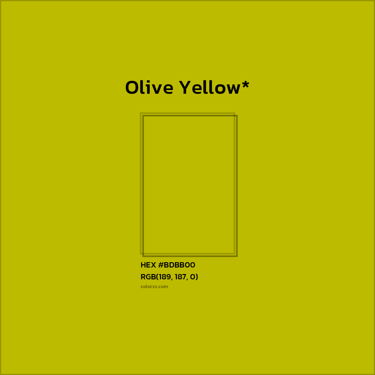 HEX #BDBB00 Color Name, Color Code, Palettes, Similar Paints, Images