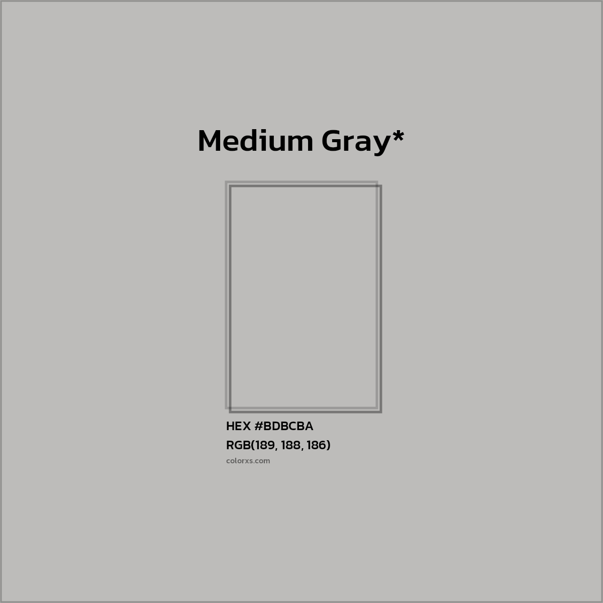 HEX #BDBCBA Color Name, Color Code, Palettes, Similar Paints, Images