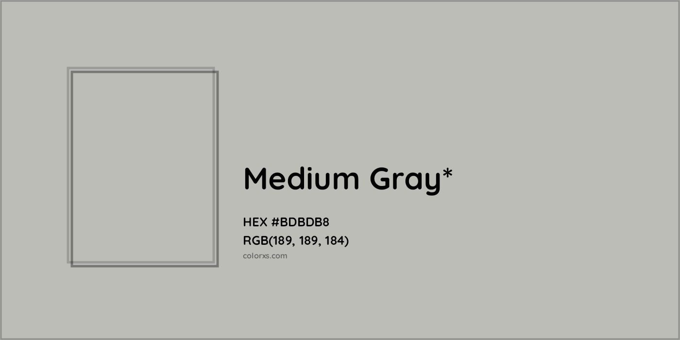 HEX #BDBDB8 Color Name, Color Code, Palettes, Similar Paints, Images