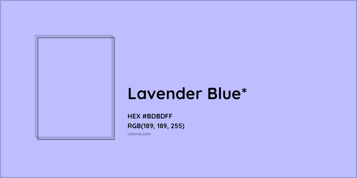 HEX #BDBDFF Color Name, Color Code, Palettes, Similar Paints, Images