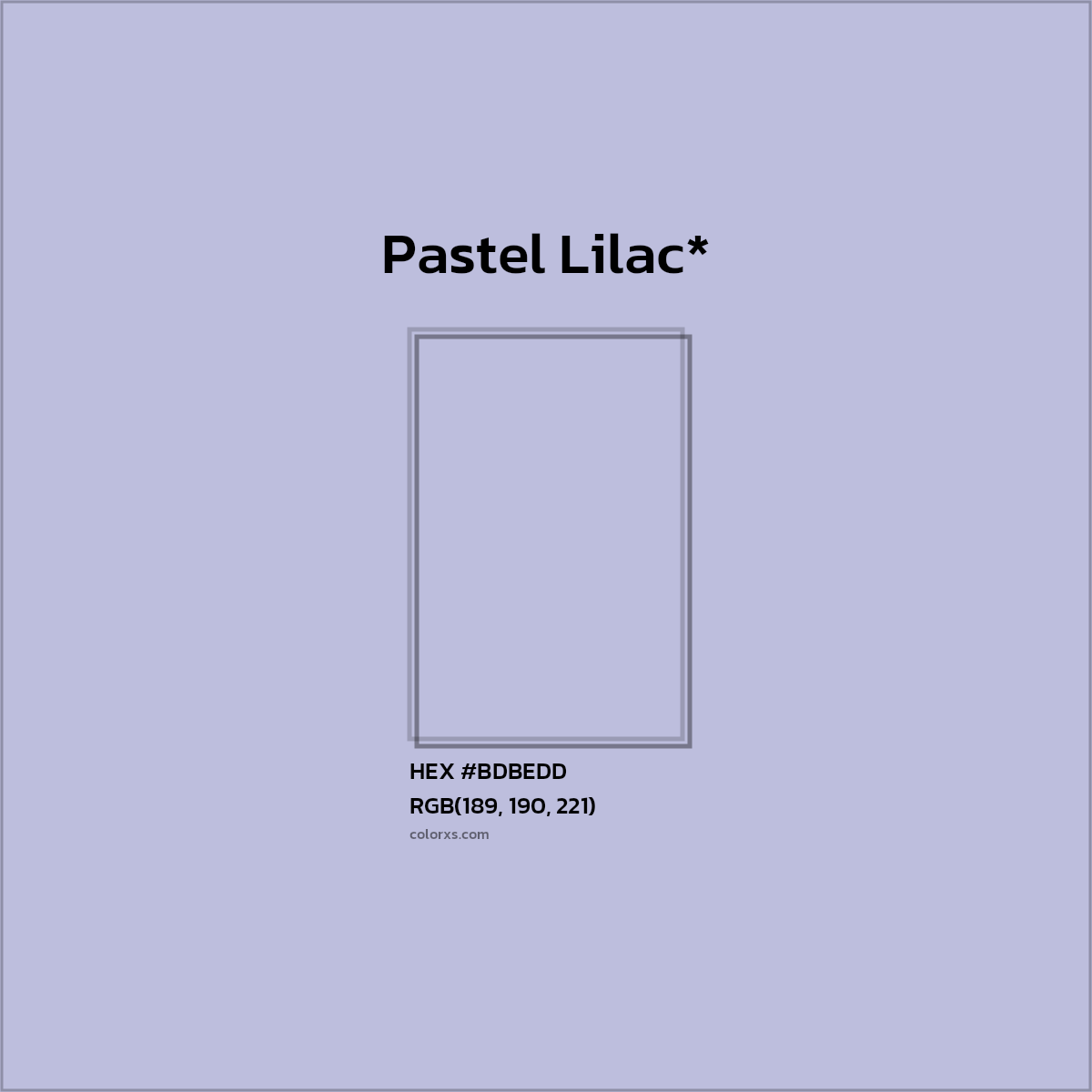 HEX #BDBEDD Color Name, Color Code, Palettes, Similar Paints, Images
