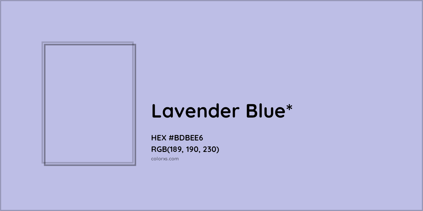 HEX #BDBEE6 Color Name, Color Code, Palettes, Similar Paints, Images