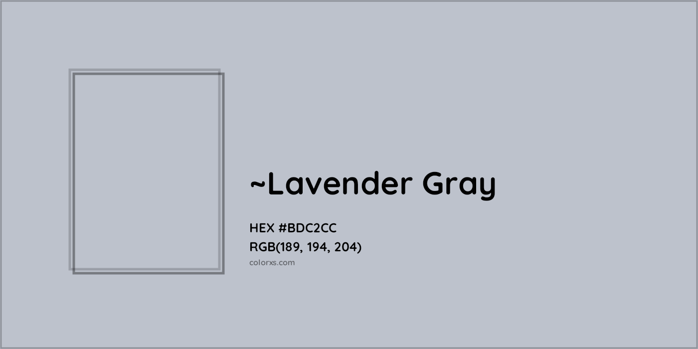 HEX #BDC2CC Color Name, Color Code, Palettes, Similar Paints, Images