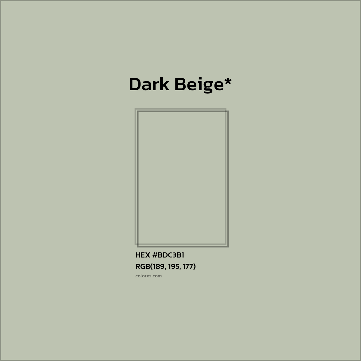 HEX #BDC3B1 Color Name, Color Code, Palettes, Similar Paints, Images