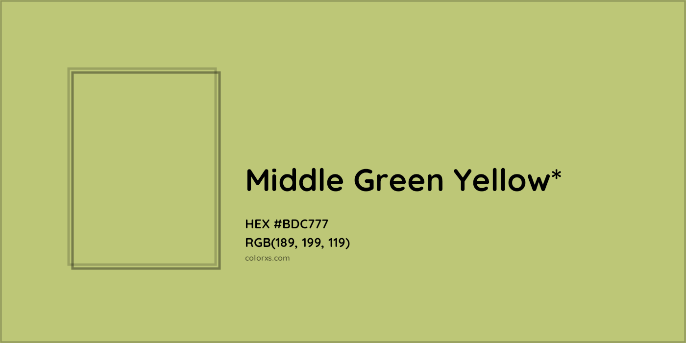 HEX #BDC777 Color Name, Color Code, Palettes, Similar Paints, Images