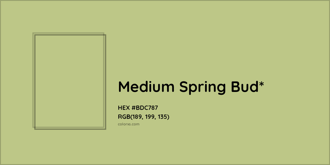 HEX #BDC787 Color Name, Color Code, Palettes, Similar Paints, Images