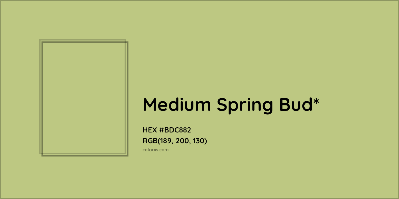 HEX #BDC882 Color Name, Color Code, Palettes, Similar Paints, Images