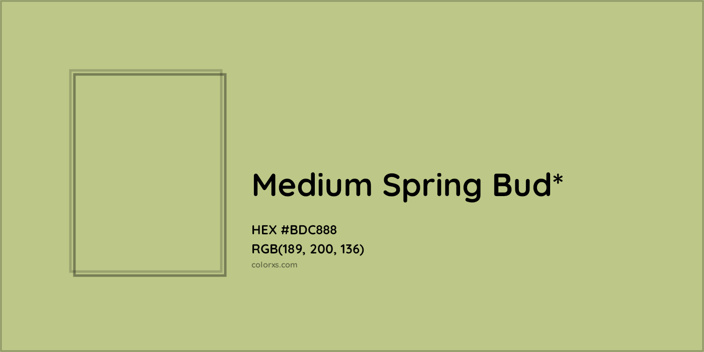HEX #BDC888 Color Name, Color Code, Palettes, Similar Paints, Images