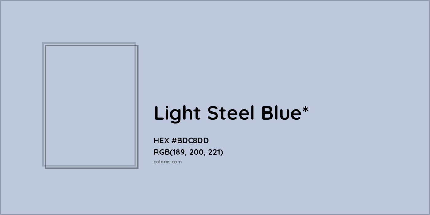 HEX #BDC8DD Color Name, Color Code, Palettes, Similar Paints, Images