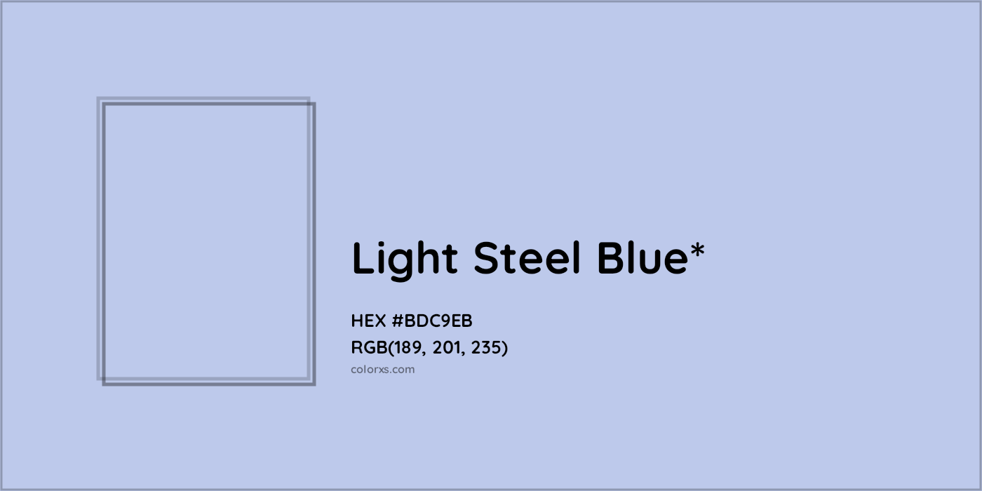 HEX #BDC9EB Color Name, Color Code, Palettes, Similar Paints, Images