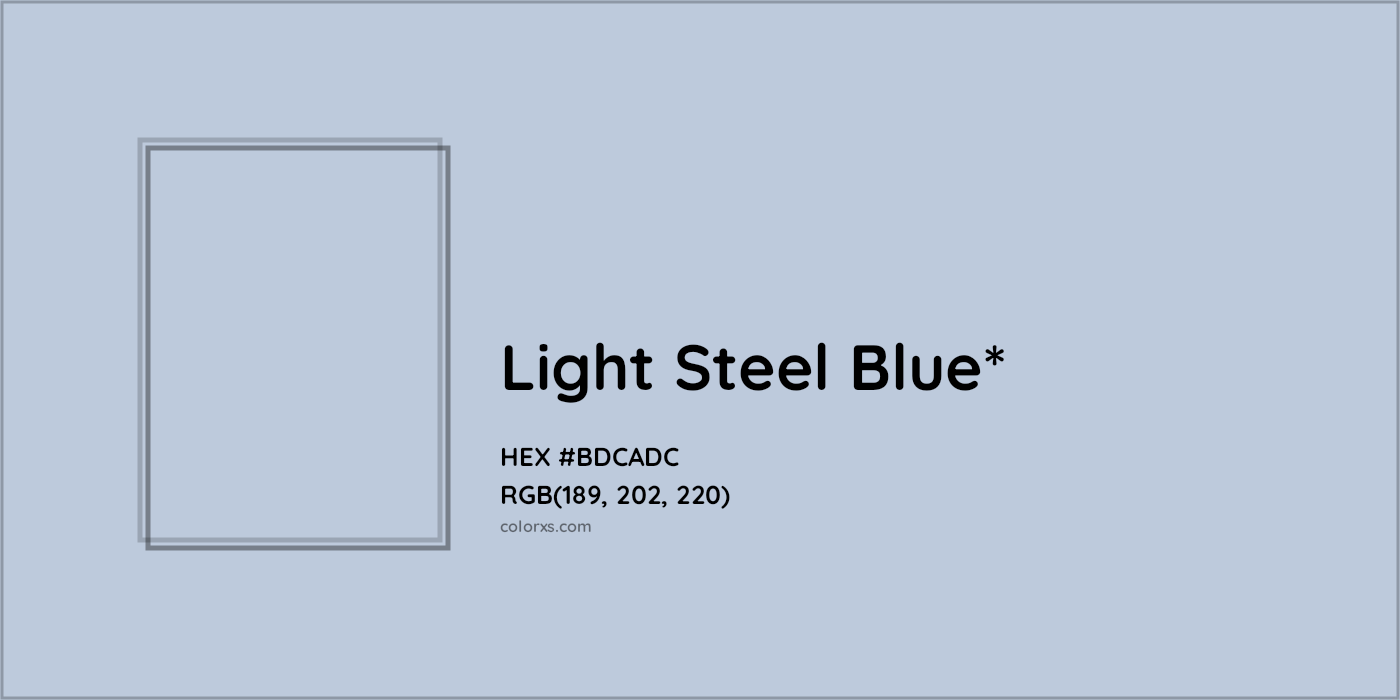 HEX #BDCADC Color Name, Color Code, Palettes, Similar Paints, Images