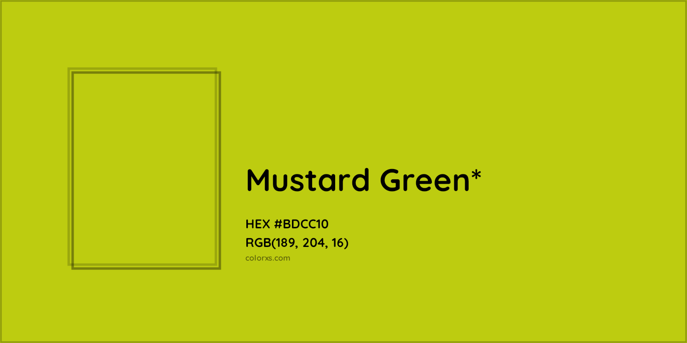 HEX #BDCC10 Color Name, Color Code, Palettes, Similar Paints, Images