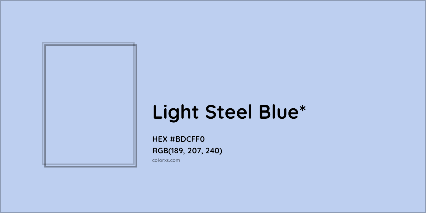 HEX #BDCFF0 Color Name, Color Code, Palettes, Similar Paints, Images