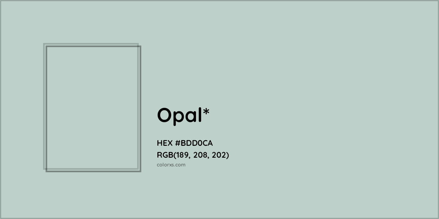 HEX #BDD0CA Color Name, Color Code, Palettes, Similar Paints, Images