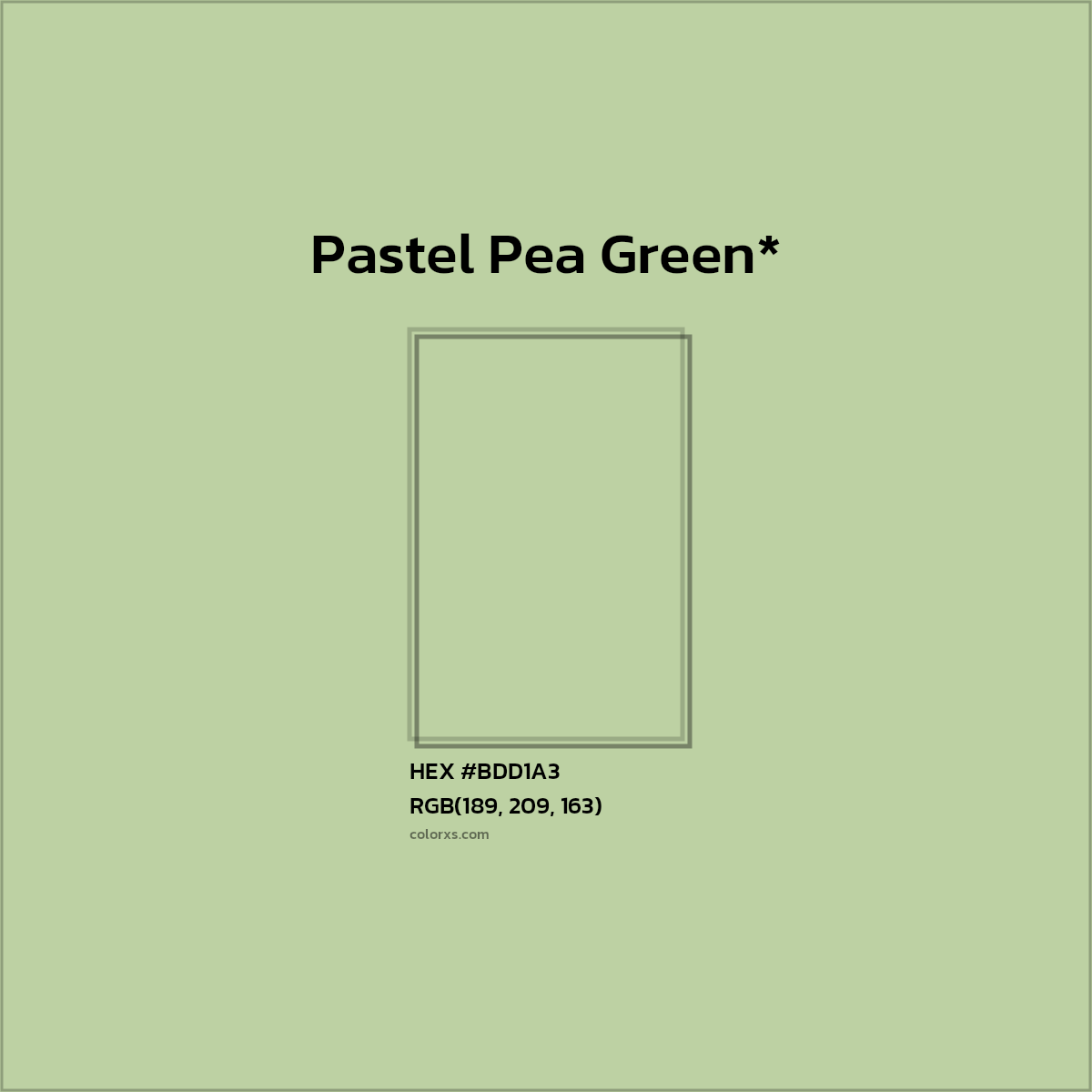 HEX #BDD1A3 Color Name, Color Code, Palettes, Similar Paints, Images