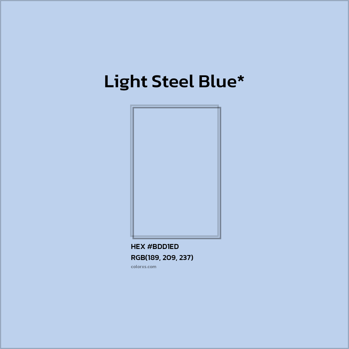 HEX #BDD1ED Color Name, Color Code, Palettes, Similar Paints, Images