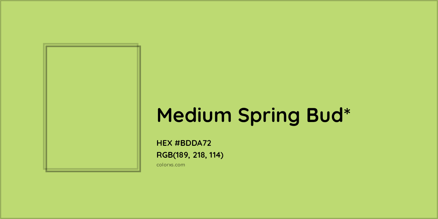HEX #BDDA72 Color Name, Color Code, Palettes, Similar Paints, Images