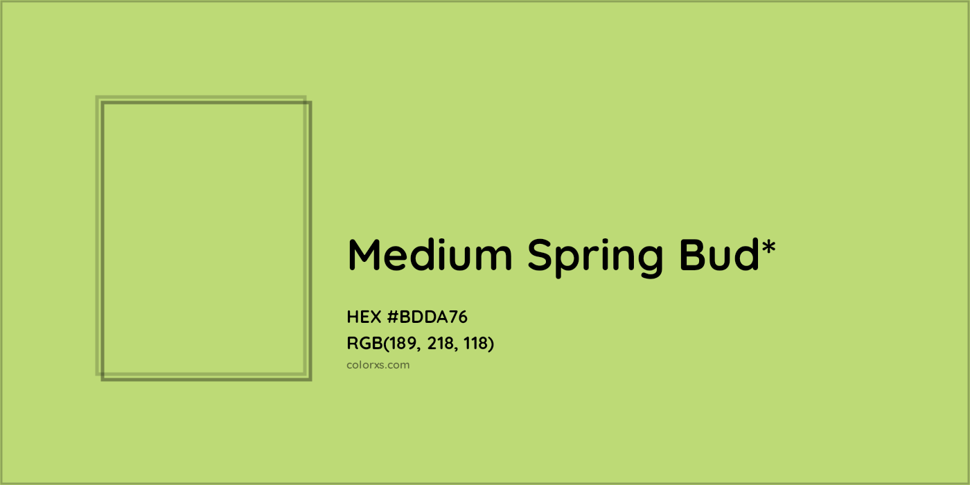 HEX #BDDA76 Color Name, Color Code, Palettes, Similar Paints, Images