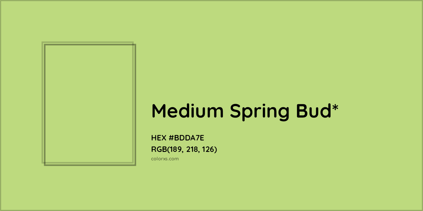 HEX #BDDA7E Color Name, Color Code, Palettes, Similar Paints, Images