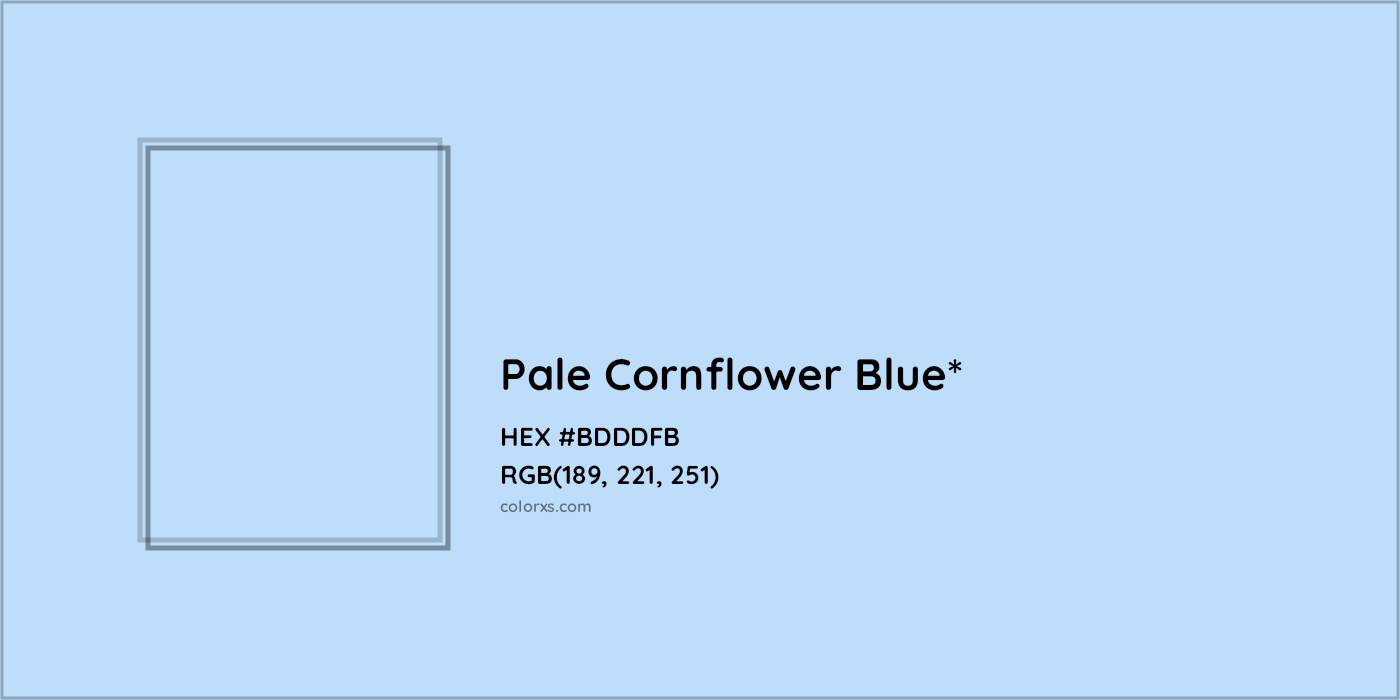 HEX #BDDDFB Color Name, Color Code, Palettes, Similar Paints, Images