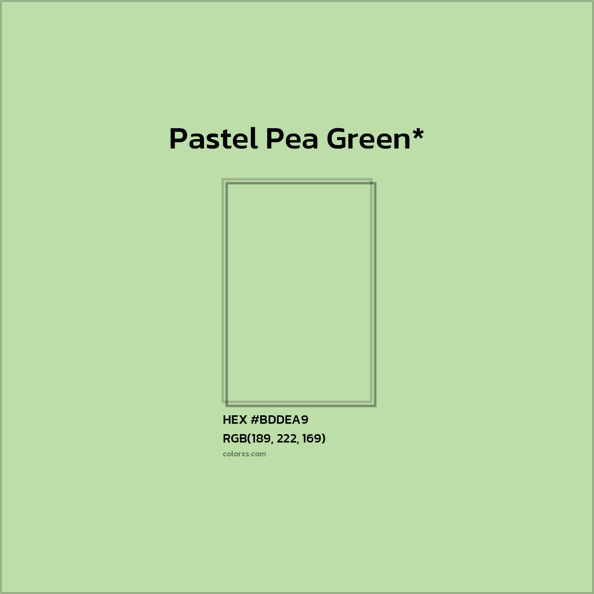 HEX #BDDEA9 Color Name, Color Code, Palettes, Similar Paints, Images