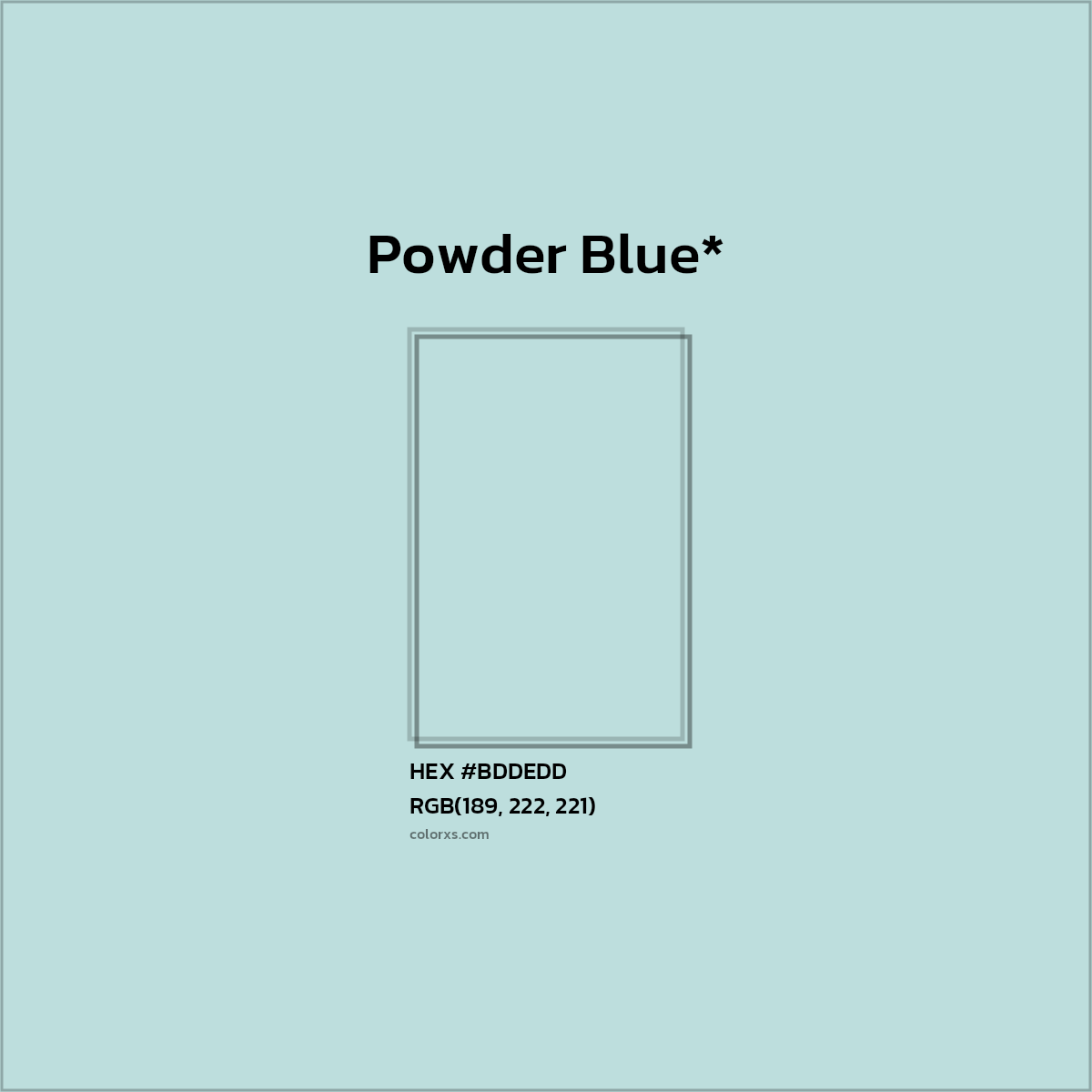 HEX #BDDEDD Color Name, Color Code, Palettes, Similar Paints, Images